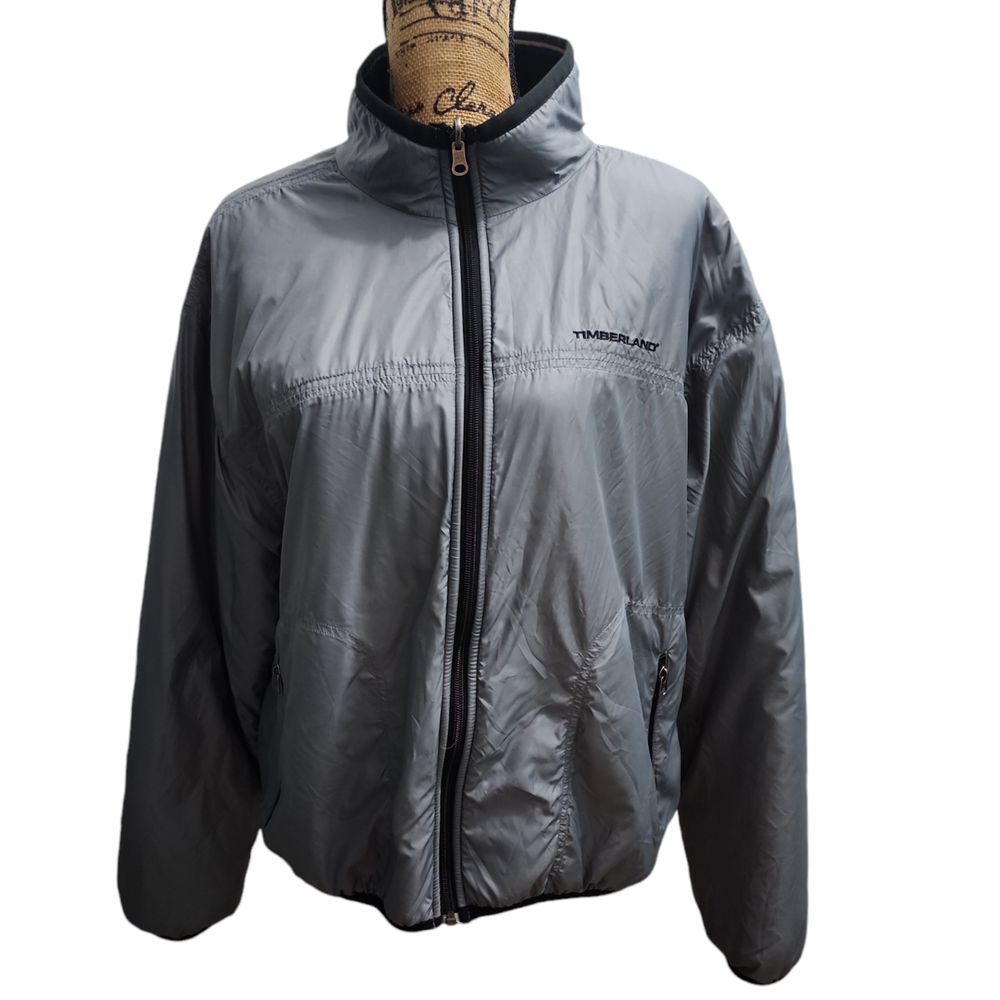 Timberland Versatile Outdoor Jacket Set Gray & Black Fleece Combo Outerwear